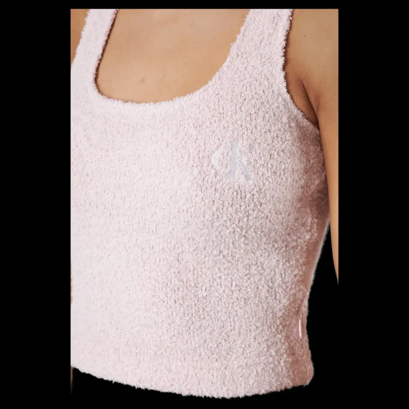 Outlet Calvin Klein Tank Barely Pink Vit