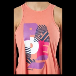 Outlet Babolat Tank Padel Cotton Women Coral Orange
