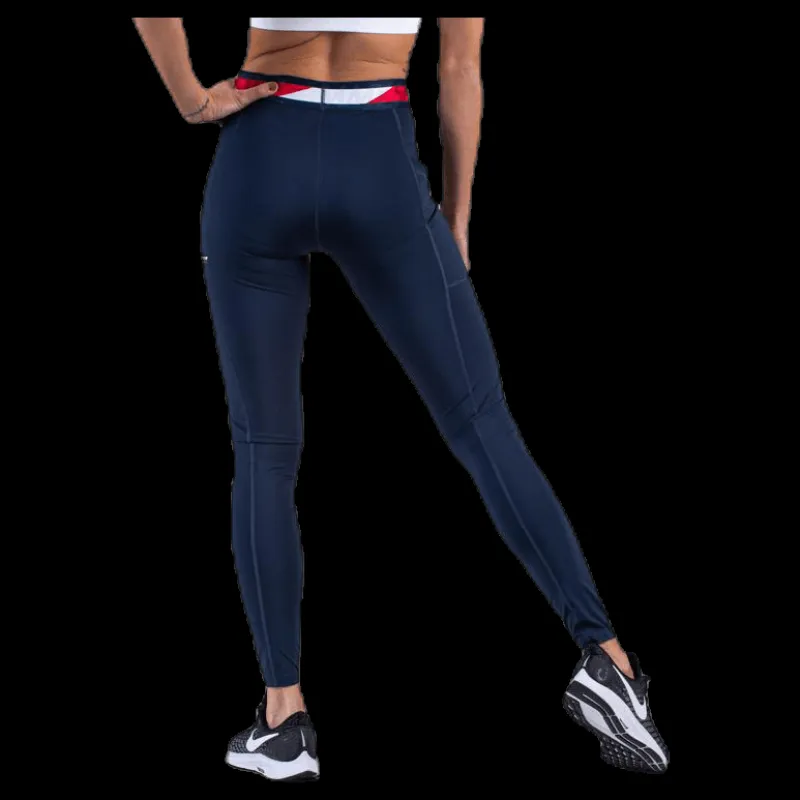 Hot Tommy Hilfiger Sport Tape Legging 7/8 Blue Blå