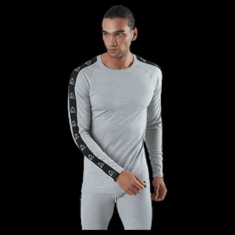 Bula Tape Merino Wool Crew Grey Grå Sale