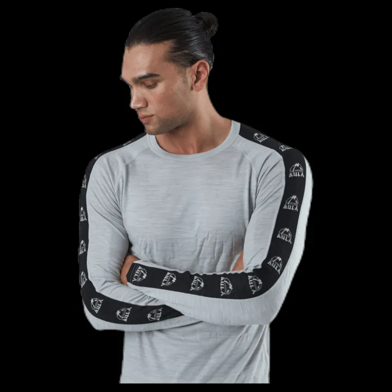 Bula Tape Merino Wool Crew Grey Grå Sale