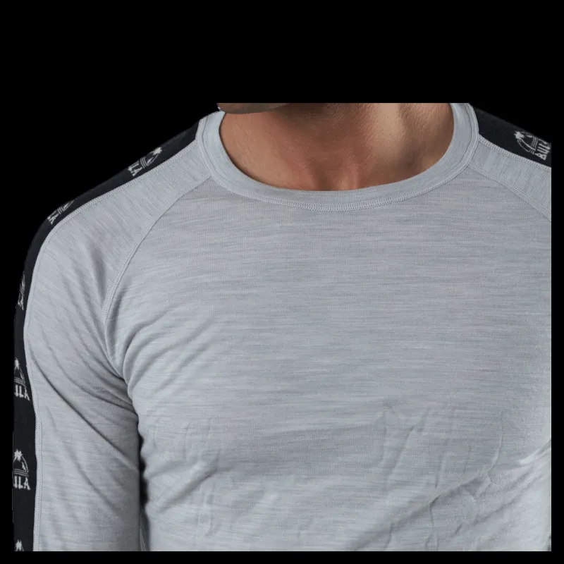 Bula Tape Merino Wool Crew Grey Grå Sale