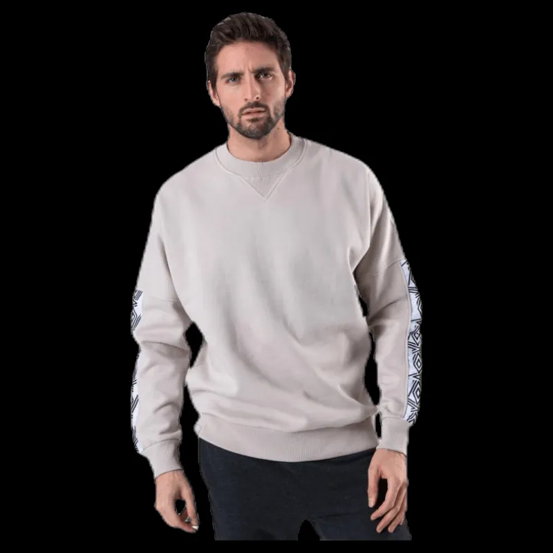 Sale Umbro Taped Drop Shoulder Sweat Beige