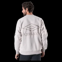 Sale Umbro Taped Drop Shoulder Sweat Beige