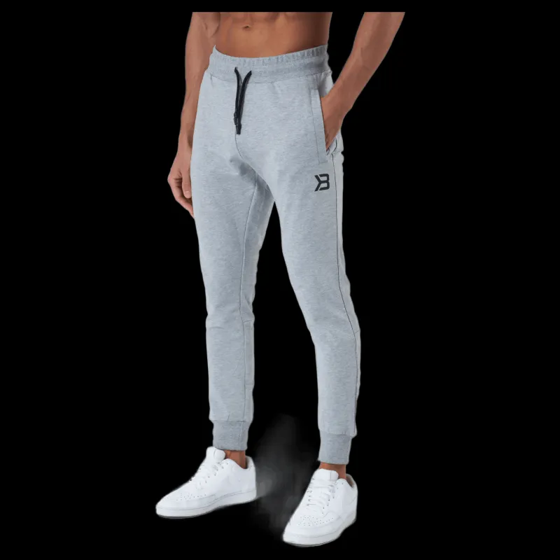 Better Bodies Tapered Joggers V2 Light Grey Melange Grå Best