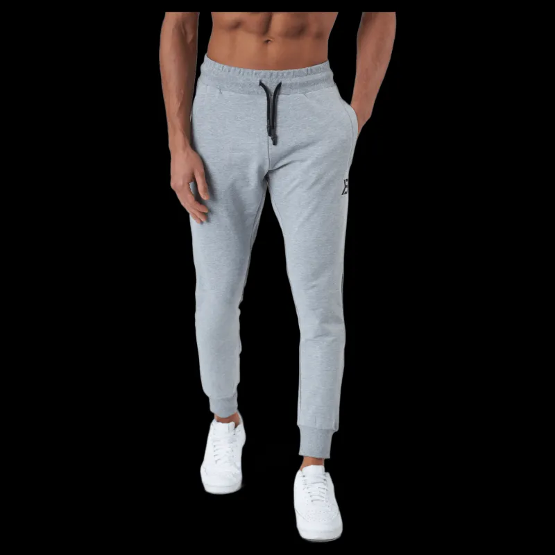 Better Bodies Tapered Joggers V2 Light Grey Melange Grå Best