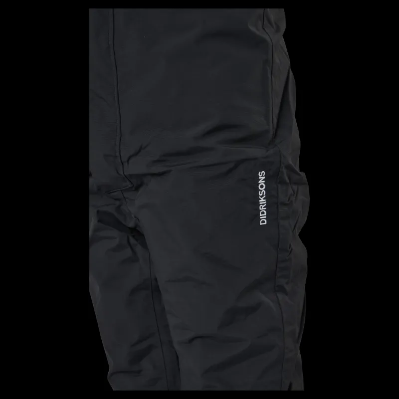 New Didriksons Tarfala Kids Pants 5 Black Svart