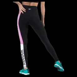 Reebok Te Linear Logo Legging Blue/Pink Svart Best