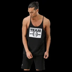 New Better Bodies Team BB Raw Cut Tank Black Svart