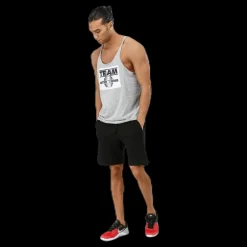 Discount Better Bodies Team BB Raw Cut Tank Grey Grå