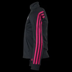 adidas Team Polyester 3-Stripes Tracksuit Black / Team Real Magenta Svart Clearance