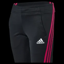 adidas Team Polyester 3-Stripes Tracksuit Black / Team Real Magenta Svart Clearance