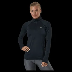 Under Armour Tech 1/2 Zip - Solid Black Svart Hot