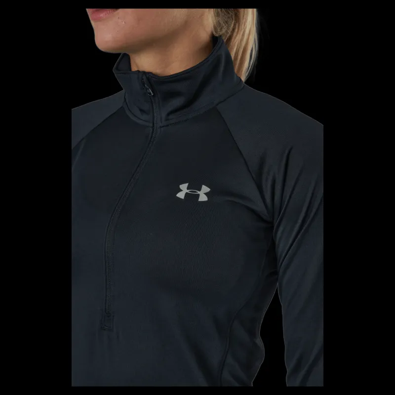 Under Armour Tech 1/2 Zip - Solid Black Svart Hot
