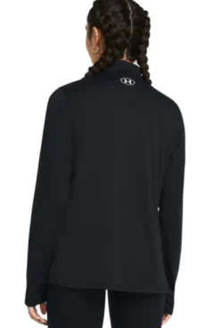 Clearance Under Armour Tech 1/2 Zip- Solid Black Svart