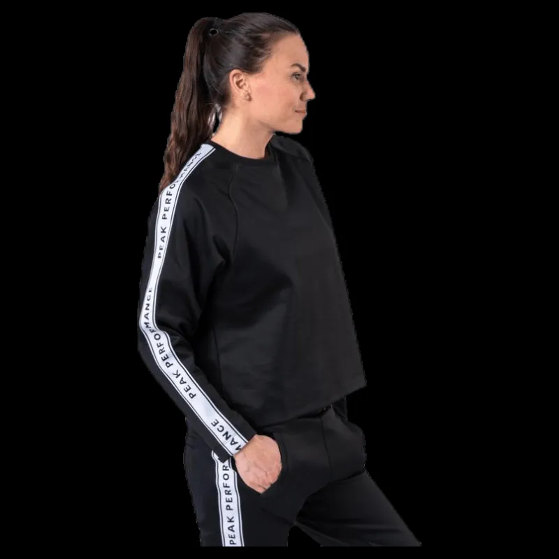 Clearance Peak Performance Tech Club Crew Black Svart