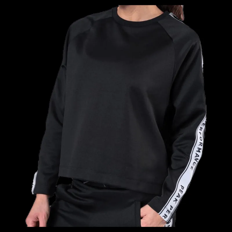 Clearance Peak Performance Tech Club Crew Black Svart