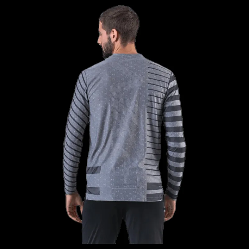 Nike Tech Knit Cool LS Black/Grey Grå Discount