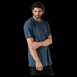 New Nike Tech Pack Grid Tee Blue/Black Blå