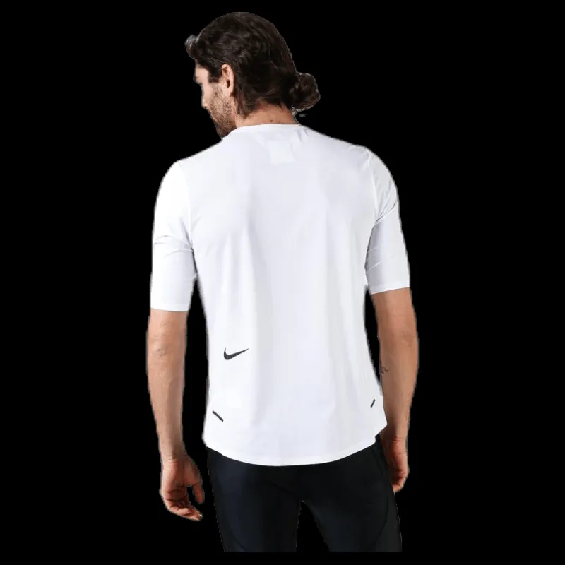 Nike Tech Pack HZ SS Top White Vit New