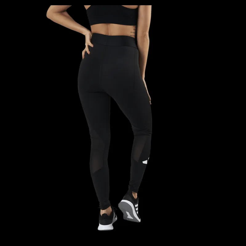 adidas Techfit Adi Life Mid Rise Long Bos Tight Black / Black / White Svart Sale