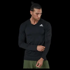 adidas Techfit Compression Long Sleeve Top Black Svart Best