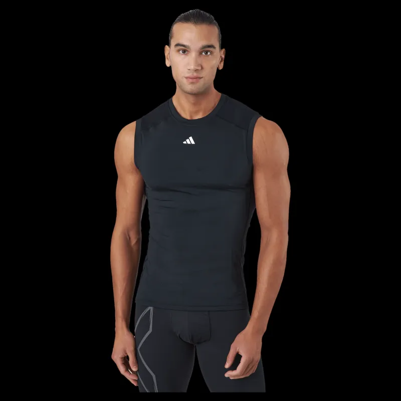 Discount adidas Techfit Training Tank Top Black Svart
