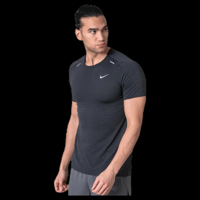Nike TechKnit Ultra SS Black Svart Discount