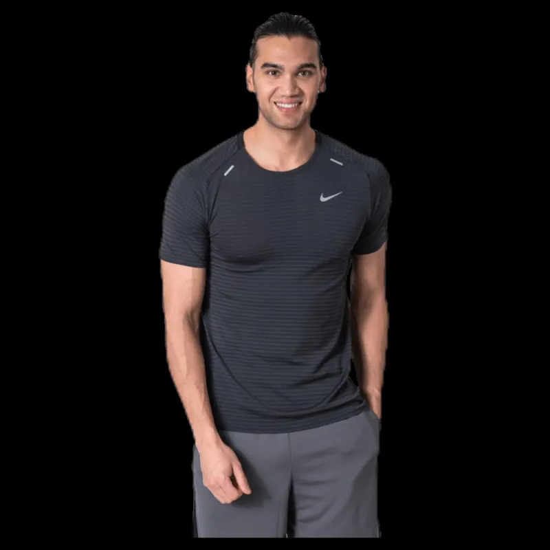 Nike TechKnit Ultra SS Black Svart Discount