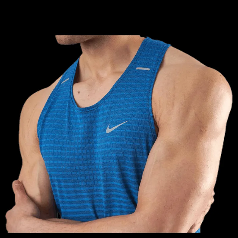 Nike Techknit Ultra Tank Blue Blå New