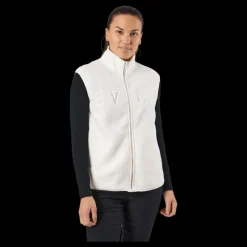Svea Teddy Pile Vest Off White New