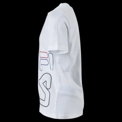 Fila Teens Boys Tee Bright White Vit Discount