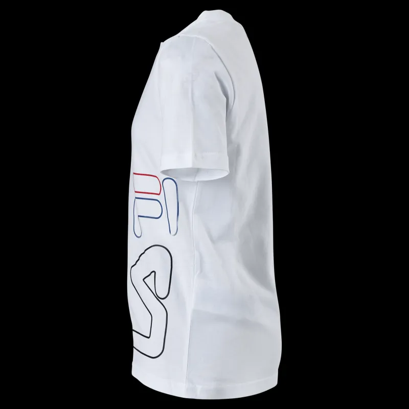 Fila Teens Boys Tee Bright White Vit Discount