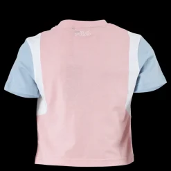 Clearance Fila Teens Girls Samara Blocked Cro Coral Blush-blue Fog-bright Wh Flerfärgad