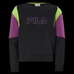 Best Fila Teens Girls Samia Cropped Bloc Black-hyacinth Violet-love Bir Flerfärgad