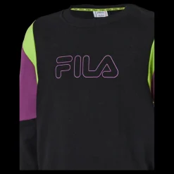 Best Fila Teens Girls Samia Cropped Bloc Black-hyacinth Violet-love Bir Flerfärgad