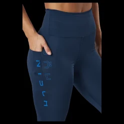 Röhnisch Tempo Logo Tights Black Iris Blå New