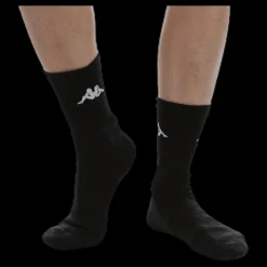 Kappa Tennis Trisper Socks 3pk White/Black Vit och Svart Clearance