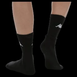 Kappa Tennis Trisper Socks 3pk White/Black Vit och Svart Clearance