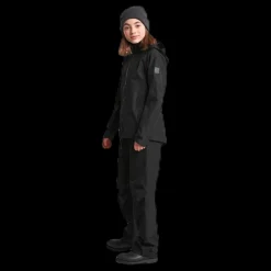 Sale Didriksons Tera Girls Rain Jacket Black Svart