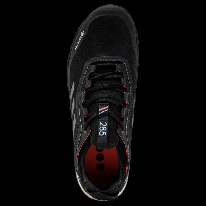 adidas Terrex Agravic Flow GORE-TEX Trail Running Shoes Core Black / Grey Four / Signal Pink / Coral Svart Hot