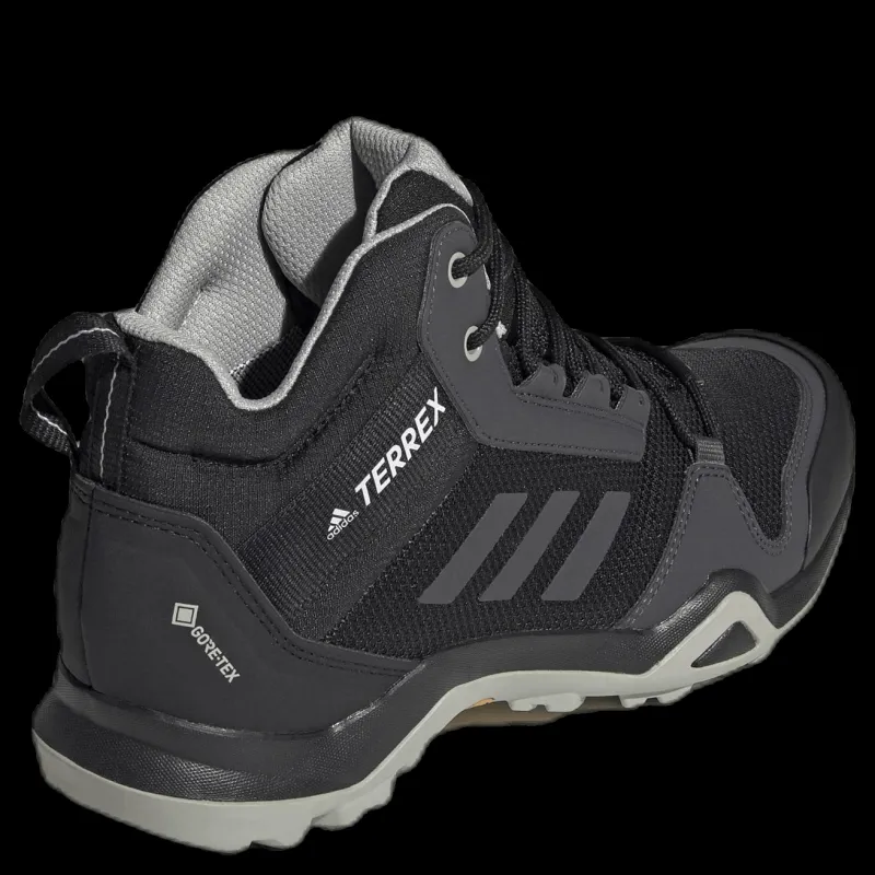 adidas Terrex AX3 Mid GORE-TEX Hiking Shoes Core Black / Dgh Solid Grey / Metal Grey Svart