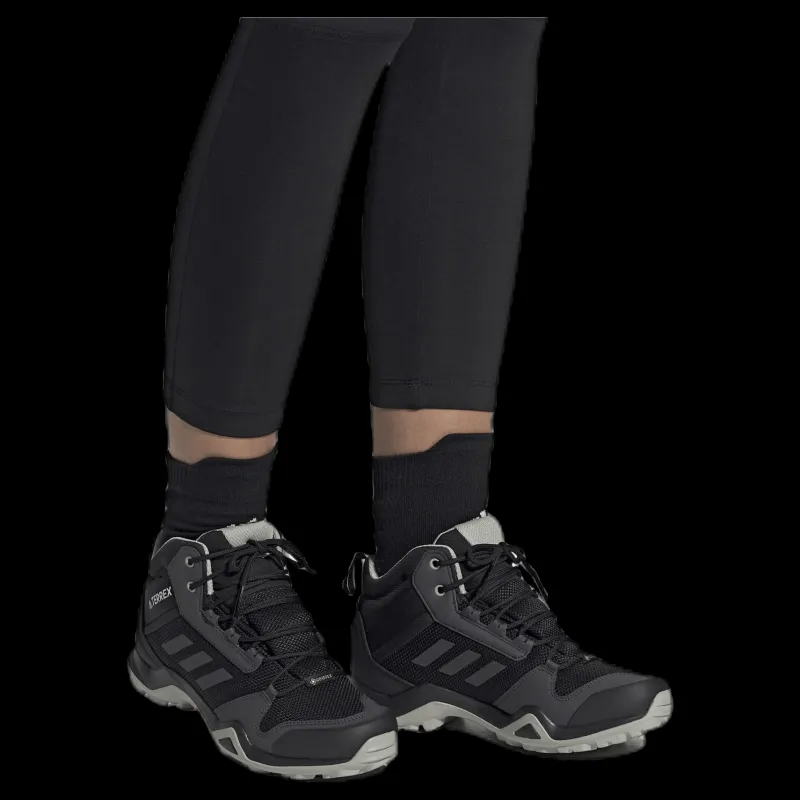 adidas Terrex AX3 Mid GORE-TEX Hiking Shoes Core Black / Dgh Solid Grey / Metal Grey Svart