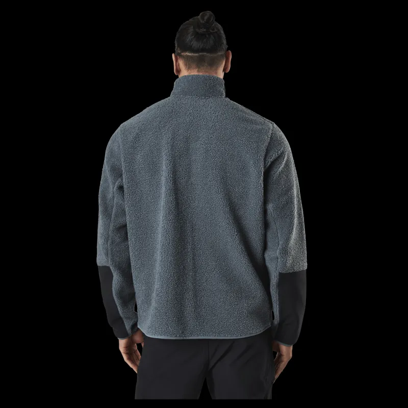 Clearance adidas Terrex Sherpa Fullzip Fleece Blue Oxide / Black Grå
