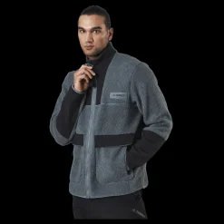 Clearance adidas Terrex Sherpa Fullzip Fleece Blue Oxide / Black Grå