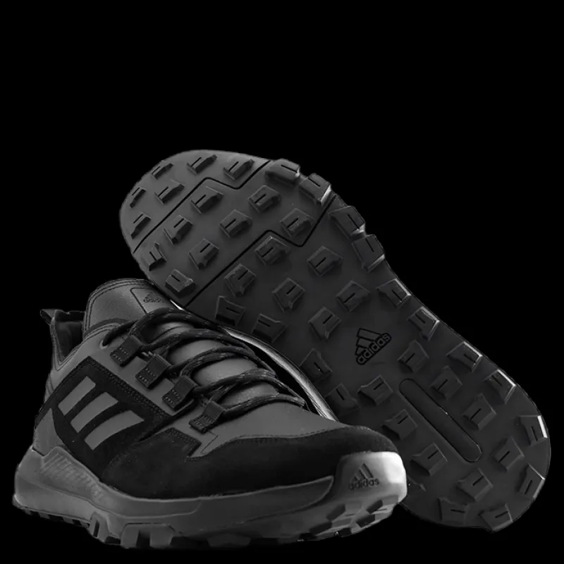 adidas Terrex Urban Low Leather Hiking Shoes Core Black / Core Black / Grey Six Svart