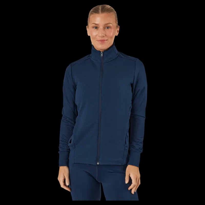 adidas Textured Full-Zip Jacket Collegiate Navy Blå New