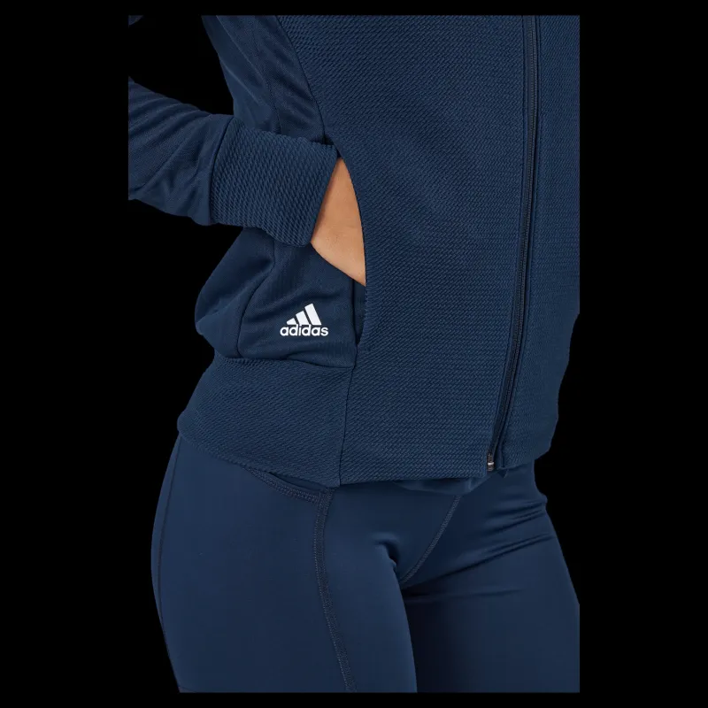 adidas Textured Full-Zip Jacket Collegiate Navy Blå New