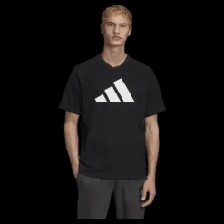 Outlet adidas The Pack Heavy Jersey Tee Black / White Svart