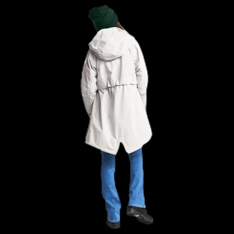 Didriksons Thea Girl's Parka White Vit